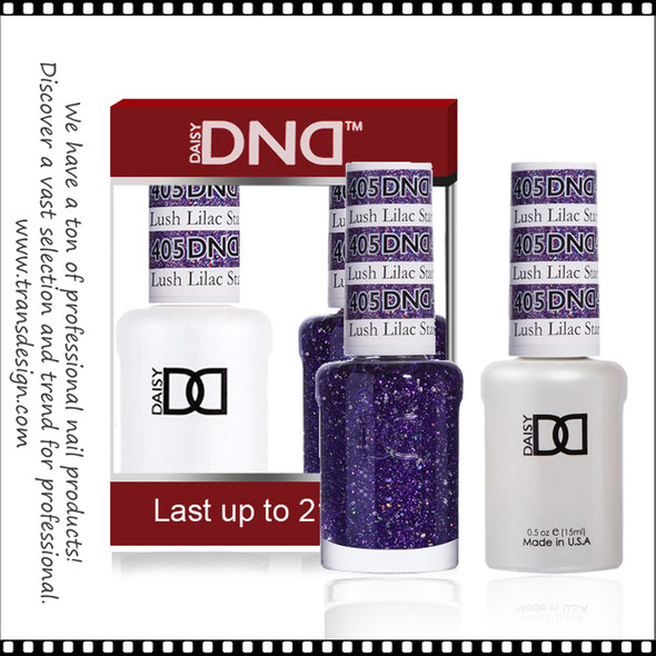 DND Gel Polish Duo - #405 Lush Lilac Star