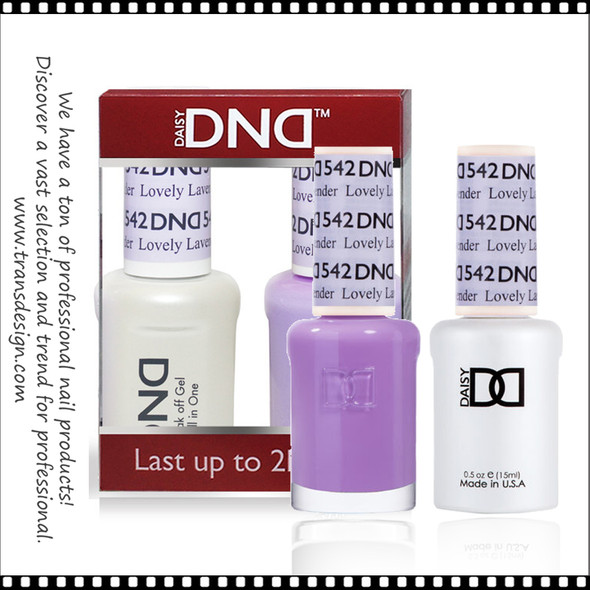 DND Gel Polish Duo - #542 Lovely Lavender