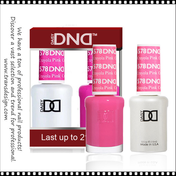DND Gel Polish Duo - #578 Crayola Pink