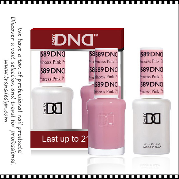 DND Gel Polish Duo - #589 Princess Pink 0.5oz