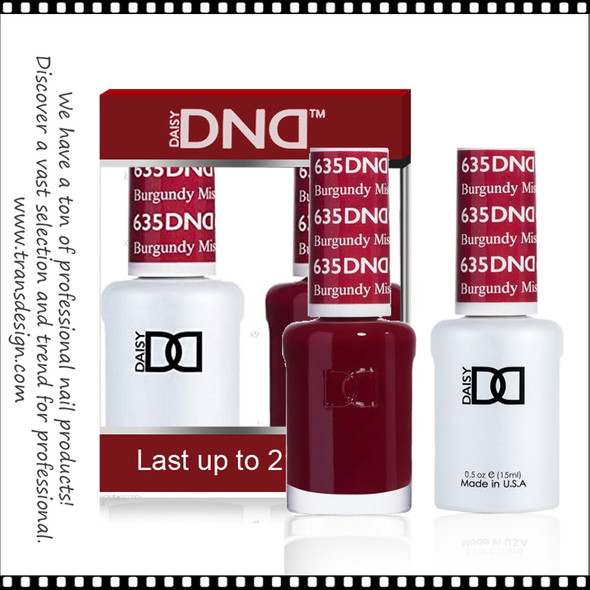 DND Gel Polish Duo - #635 Burgundy Mist