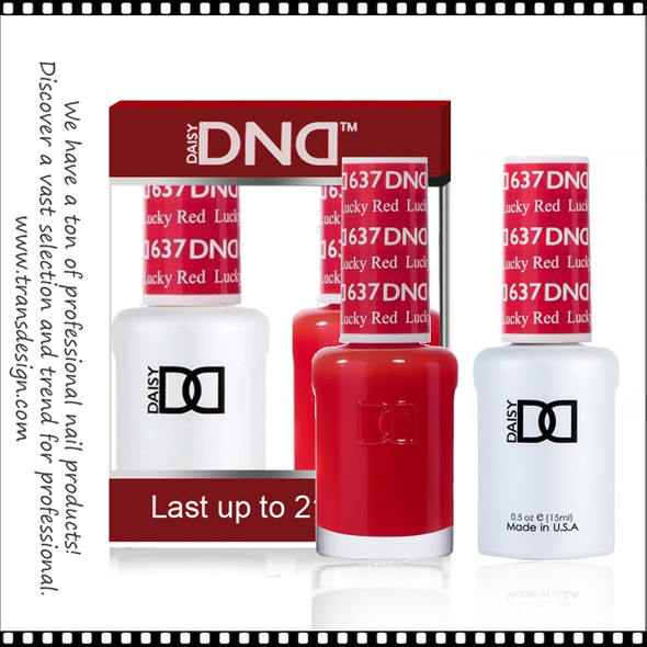 DND Gel Polish Duo - #637 Lucky Red
