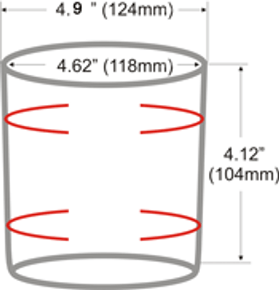 Replacement Steamer Glass Jar 4.12"