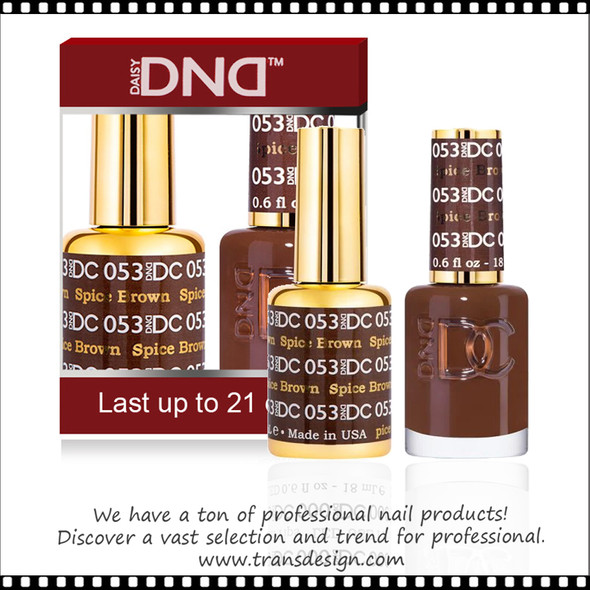 DC Gel Polish Duo - #053 Spiced Brown -