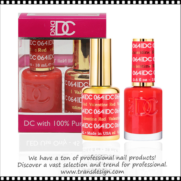 DC Gel Polish Duo - #064 Valentine Red