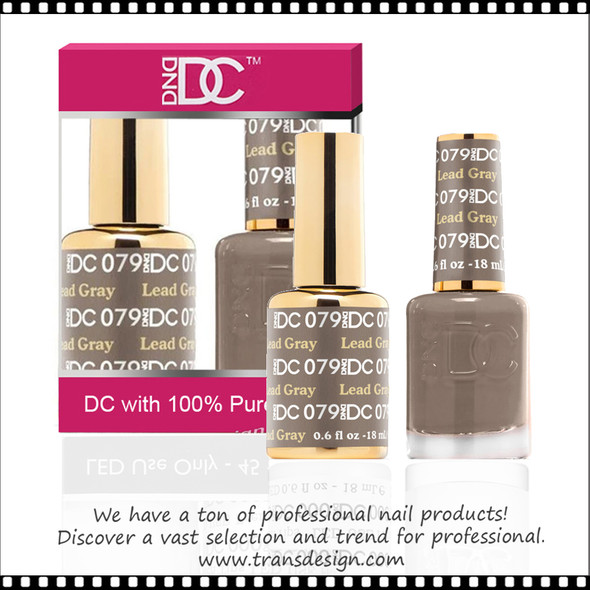 DC Gel Polish Duo - #079 Lead Gray