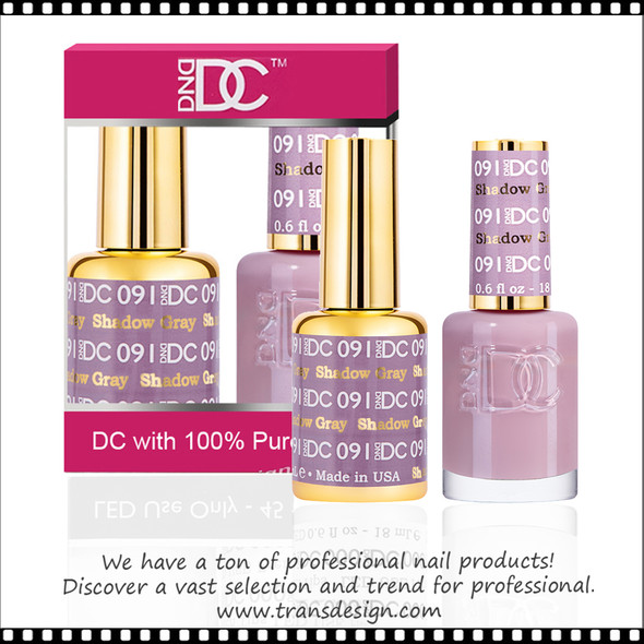 DC Gel Polish Duo - #091 Shadow Gray