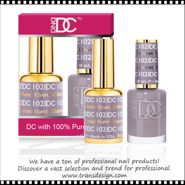 DC Gel Polish Duo - #102 Charcoal Burst