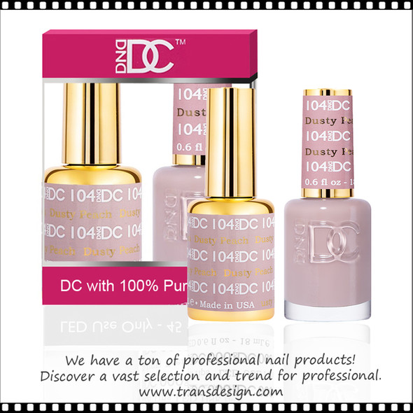 DC Gel Polish Duo - #104 Dusty Peach