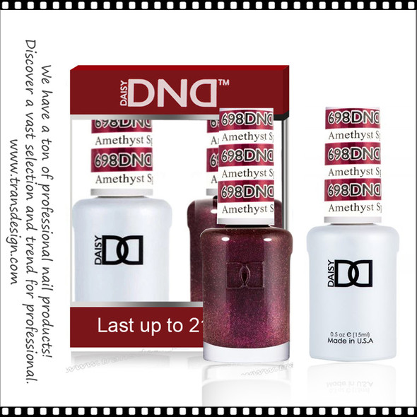 DND Gel Polish Duo - #698 Amethyst Sparkles