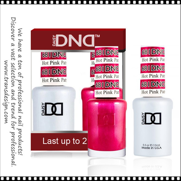 DND Gel Polish Duo - #681 Hot Pink Patrol