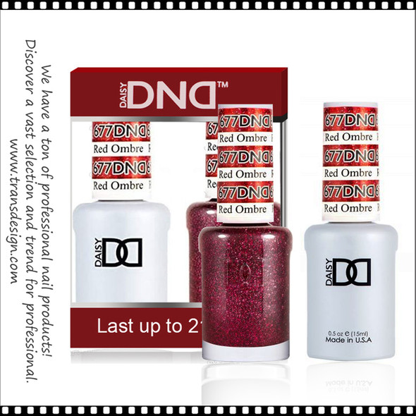 DND Gel Polish Duo - #677 Red Ombre