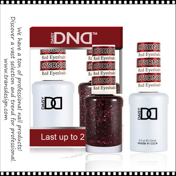 DND Gel Polish Duo - #675 Red Eyeshadow