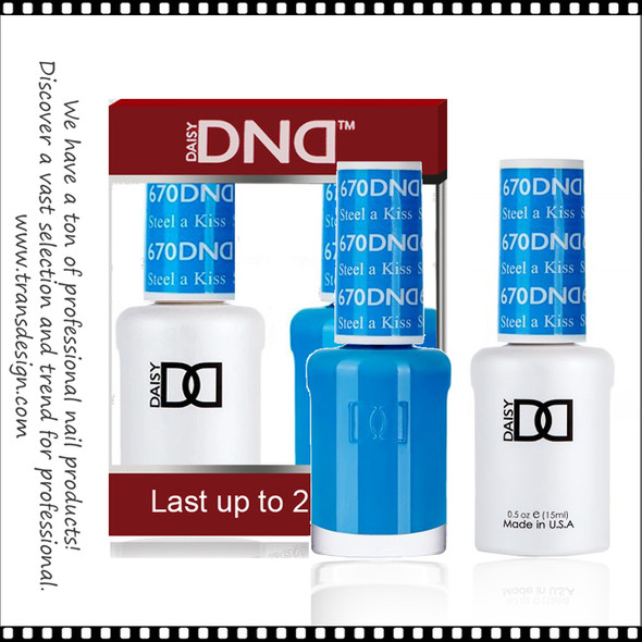 DND Gel Polish Duo - #670 Steel A Kiss