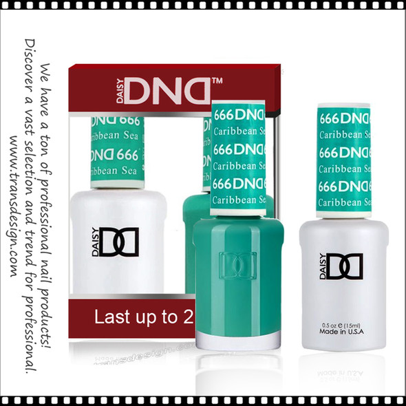 DND Gel Polish Duo - #666 Caribbean Sea