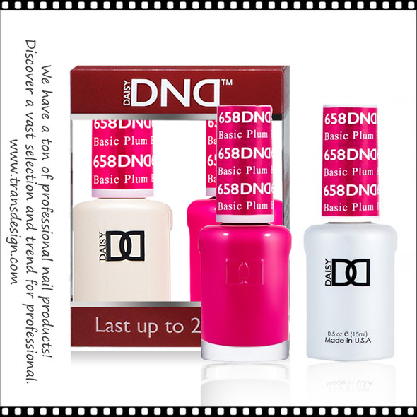 DND Gel Polish Duo - #658 Basic Plum
