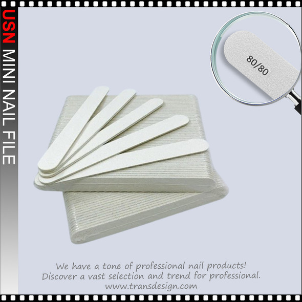 USN FILE Mini 5" Length 80/80 Grit 50/Pack