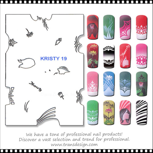 Airbrush Nail Stencil - C8