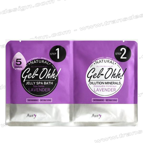 AVRY BEAUTY GEL-OHH! Natural Jelly Spa Pedicure Set LAVENDER