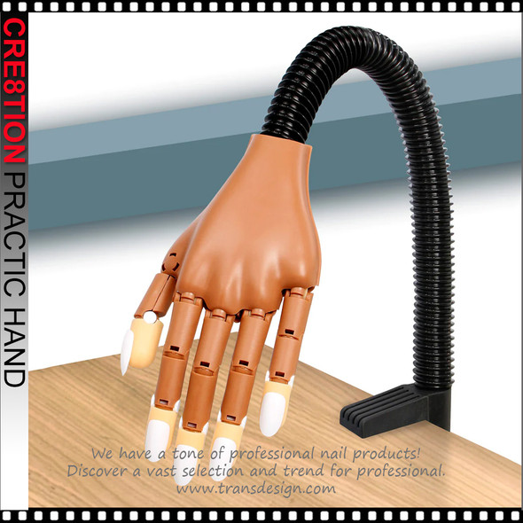 CRE8TION-Flexible Tabletop Jointed Practice Hand with 100 Tips