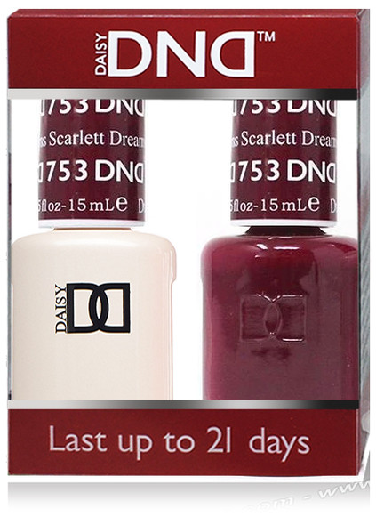 DND Gel Polish Duo - #753 Scarlett Dreams