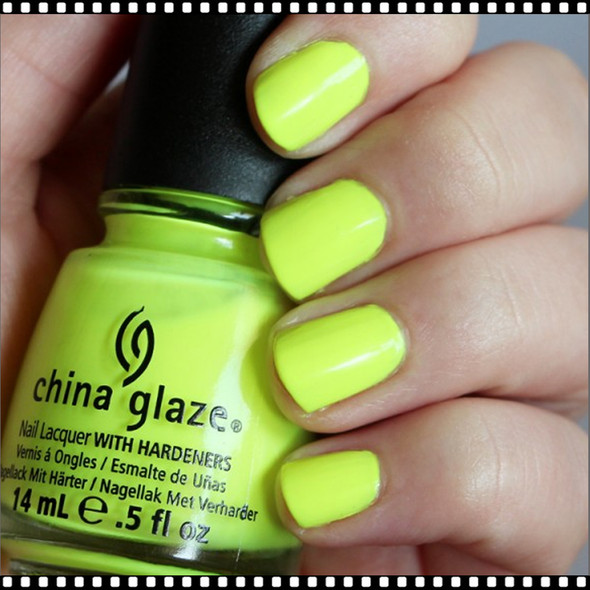 CHINA GLAZE POLISH  - Yellow Polka Dot Bikini*