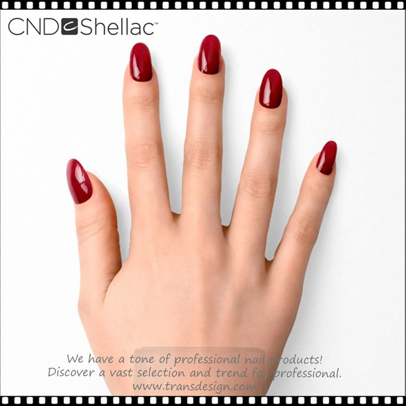 CND SHELLAC Red Baroness 0.25oz.