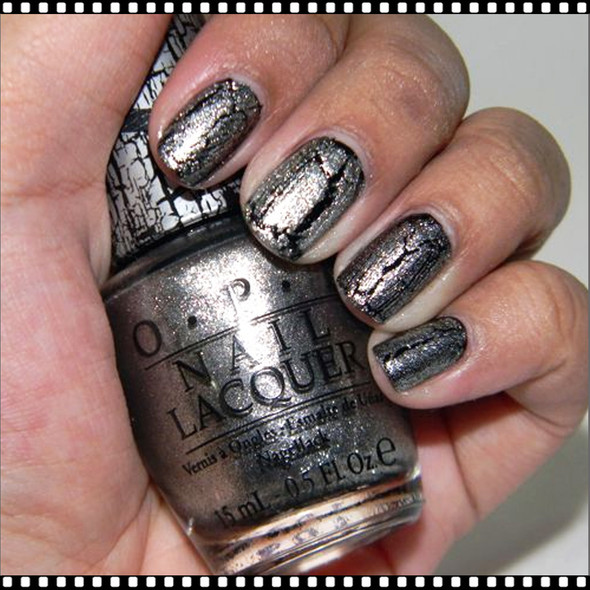OPI NAIL LACQUER SHATTER Silver Shatter #NLE62*