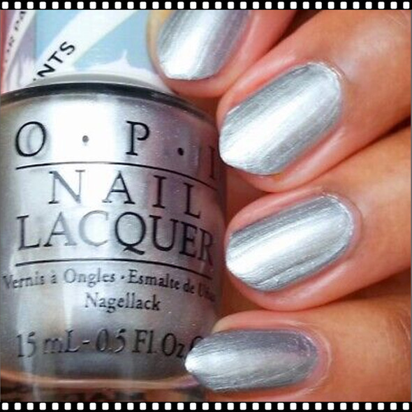 OPI NAIL LACQUER Silver Canvas #NLP19*