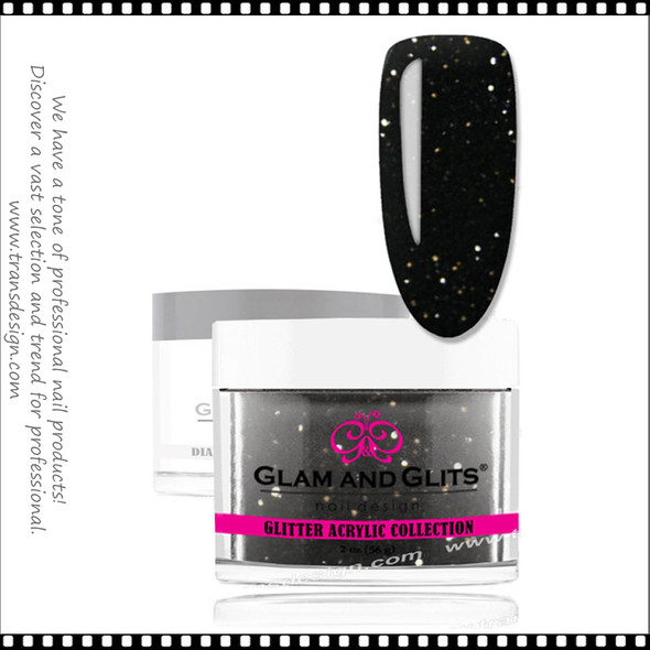 GLAM AND GLITS Glitter Collection - Black 2oz.