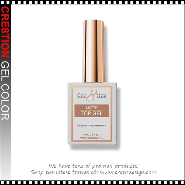 CRE8TION Matte Top Gel  0.5oz.