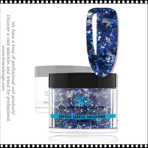 GLAM AND GLITS Fantasy Acrylic - Blue Smoke 1oz