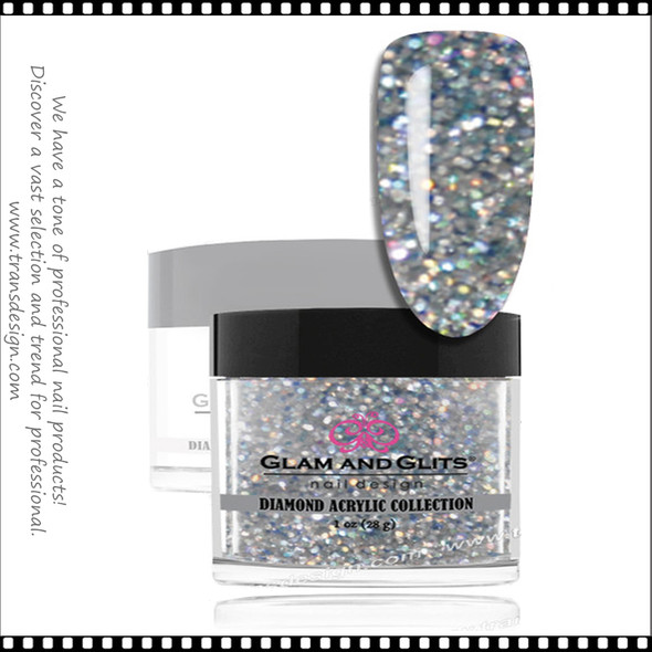 GLAM AND GLITS - Diamond Acrylic Platinum 1.oz. #DA43