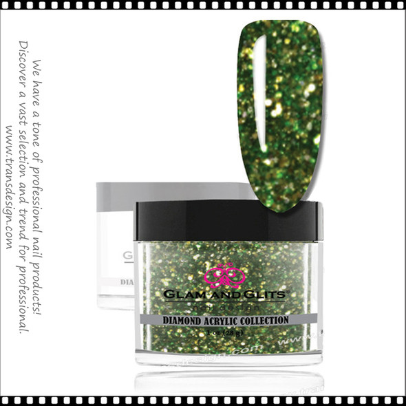 GLAM AND GLITS - Diamond Acrylic Green Smoke 1.oz. #DA57