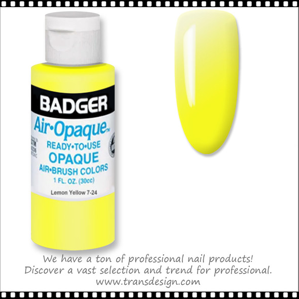 BADGER Airbrush Color - Lemon Yellow 1oz.