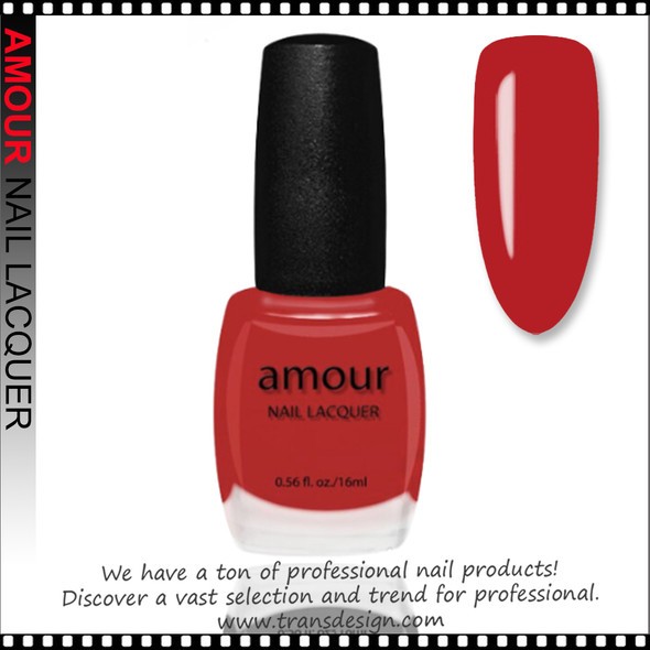 AMOUR Nail Lacquer - Sexy Red 0.56oz