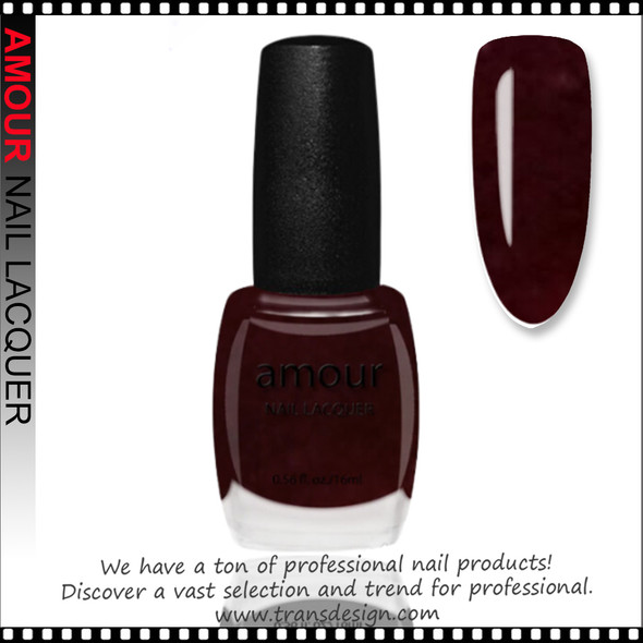 AMOUR Nail Lacquer - Midnight Maroon 0.56oz AMOUR Nail Lacquer - Midnight Maroon 0.56oz