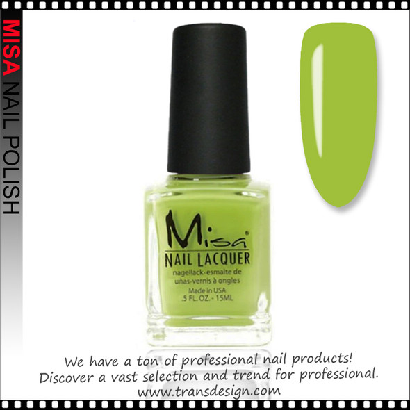 MISA Nail Lacquer - Good to Be Green 0.5oz* MISA Nail Lacquer - Good to Be Green 0.5oz*