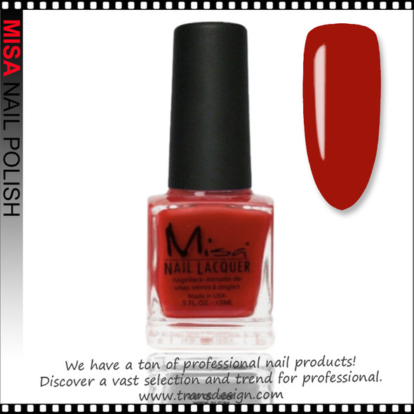 MISA Nail Lacquer - Red Hot Mama 0.5oz*
