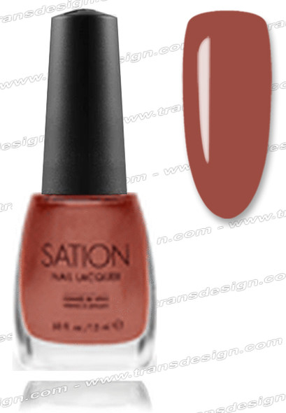 SATION Nail Lacquer - Shiny Brown  0.5oz