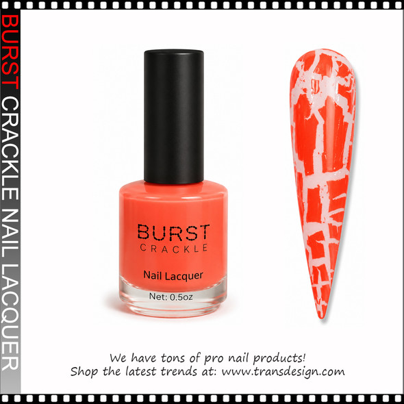 BURST CRACKLE Nail Lacquer - Orange Delight  #6
