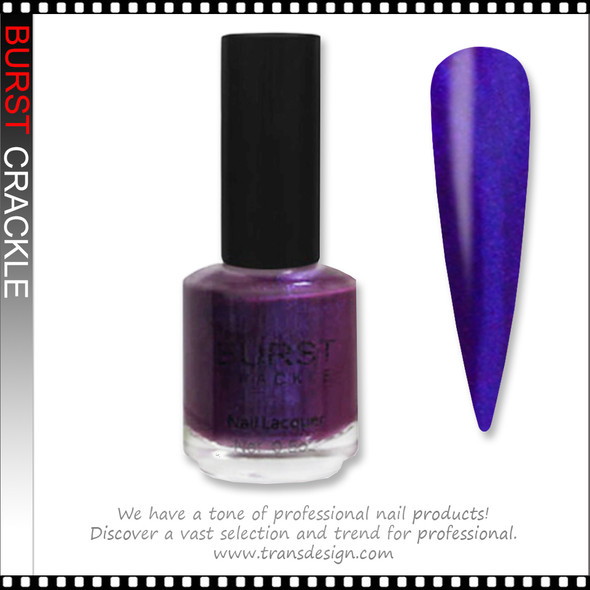 BURST CRACKLE Nail Lacquer - Violet Flame  #5