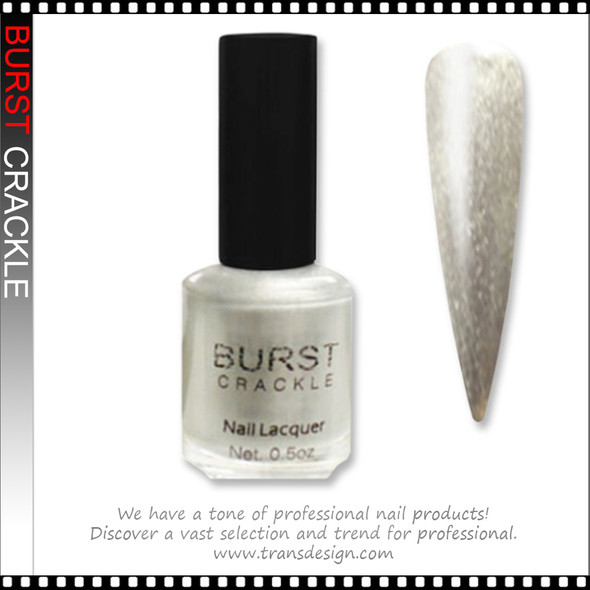 BURST CRACKLE Nail Lacquer - Silver Chain  #16