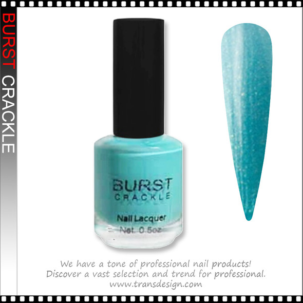 BURST CRACKLE Nail Lacquer - Aqua Marine #1