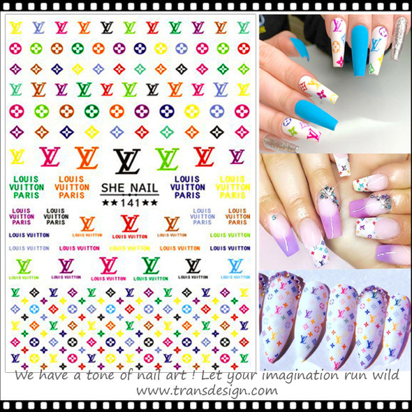 NAIL STICKER Brands Name, LOUIS VUITTON #SHE-141