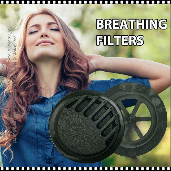 Reusable Face Mask Black Pattern with Valve Breathing Filter