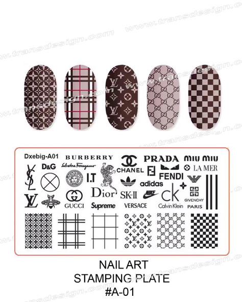 NAIL STAMPING Plate Brand Names #MRFOX-LJ001