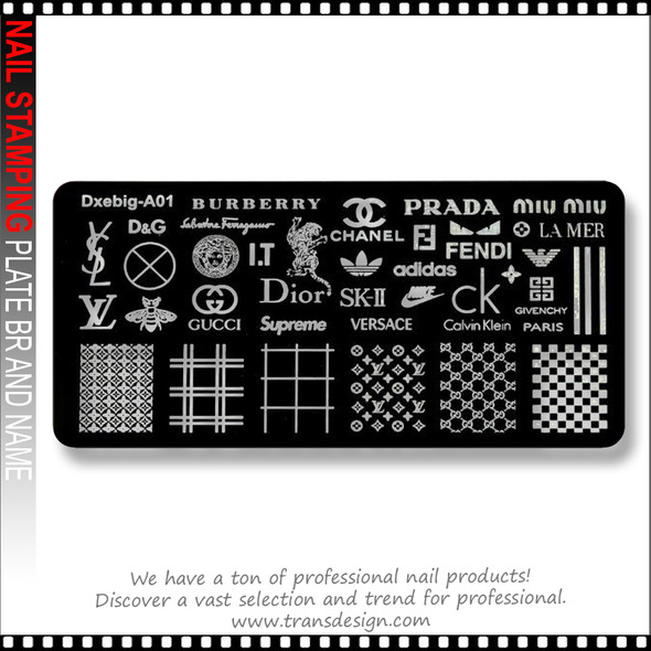 NAIL STAMPING Plate Brand Names #MRFOX-LJ001