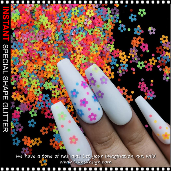 INSTANT GLITTER Neon Assorted Size & Shape Case