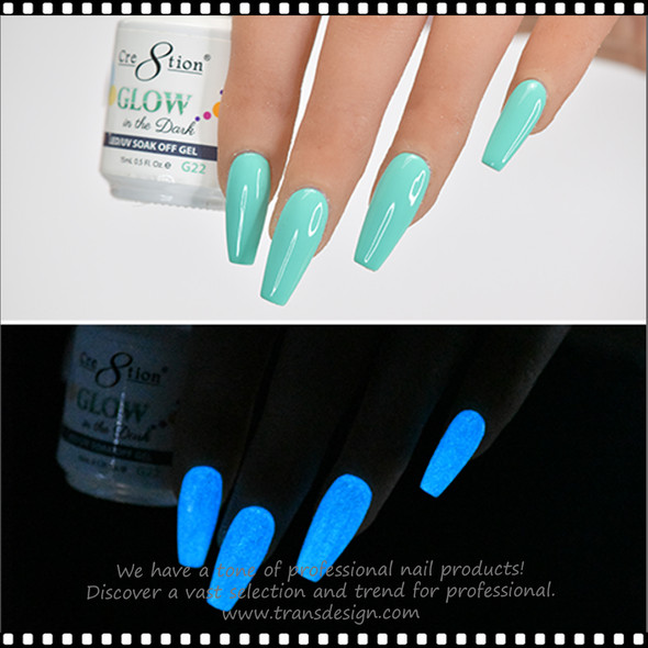 CRE8TION - Glow In The Dark Soak Off Gel .5 oz - G22